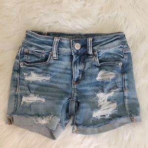 American Eagles Jean Shorts w/ Lace Pockets l 0